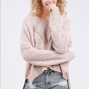 Knit Sweater with Hood
